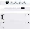 USB ir PWM stebulė Lian Li EDGE HUB EG-HUB01W — 4× USB, 6× PWM, balta