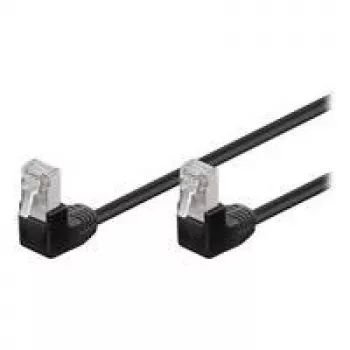 Tinklo kabelis Goobay 96077 Juoda 0,5m Cat5e F/UTP