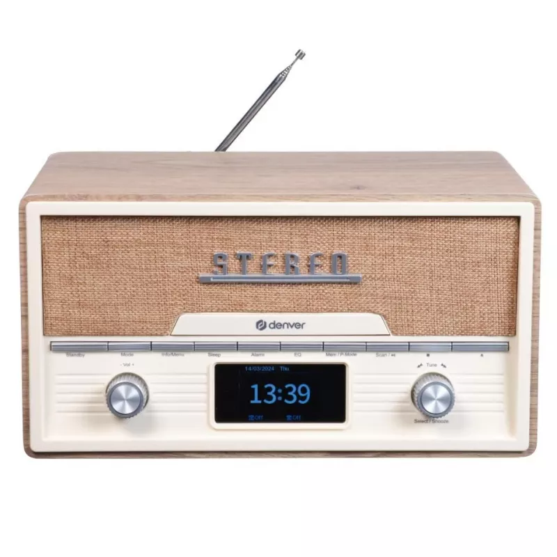DENVER MDA-525LW medinis CD grotuvas 10W DAB+ FM