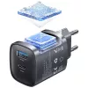 USAMS CC290 T66 45W GaN USB-A + USB-C kroviklis