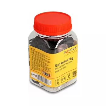 DeLOCK RJ45 modulinis kištukas Cat.8.1 25 vnt. rinkinys su įtempimo kompensatoriumi