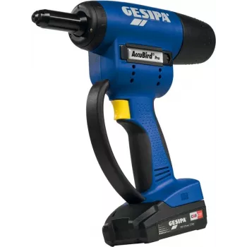 Kniedijimo įrankis GESIPA AccuBird Pro CAS 13000N 18V 2,0Ah belaidis, 13000 N traukos jėga