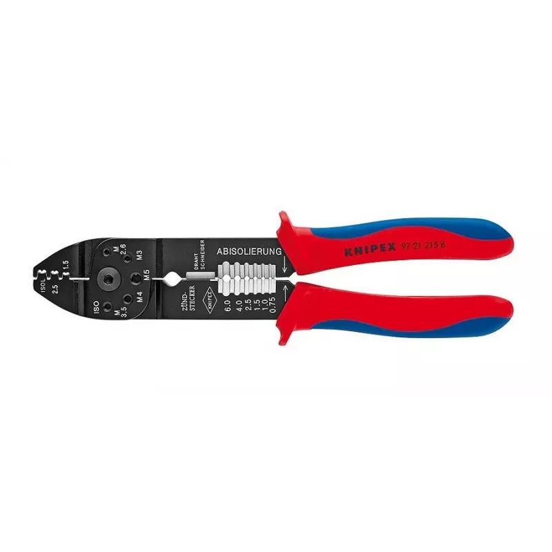 Knipex 97 21 215 B Presavimo įrankis Juoda, Mėlyna, Raudona