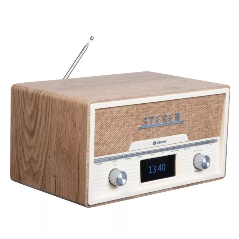 DENVER MDA-525LW medinis CD grotuvas 10W DAB+ FM