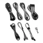 CableMod C-Series PRO ModMesh 12VHPWR kabelių rinkinys, skirtas Corsair RM, RMi, RMx (Black Label) - juoda/balta