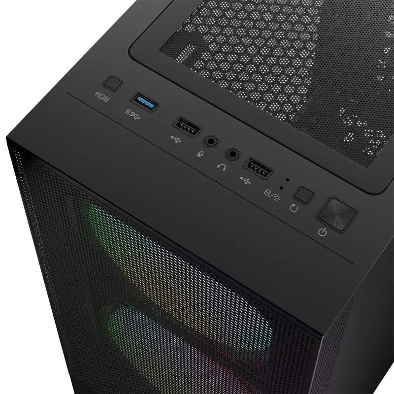 Logic Concept ARYA ARGB Midi Tower Korpusas Juodas su USB 3.0