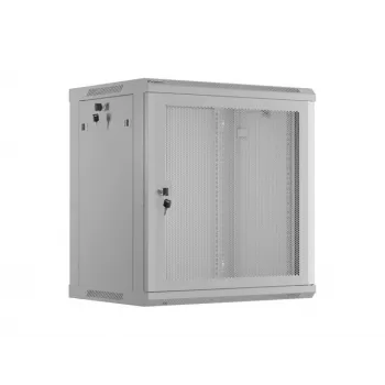 Sieninis stovo spintas LANBERG WF01-6412-23S 19 colių 12U pilkos spalvos perforuotomis durimis