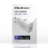 GaN įkroviklis QOLTEC 51823 20W USB maitinimo adapteris, 5V/20V išėjimas