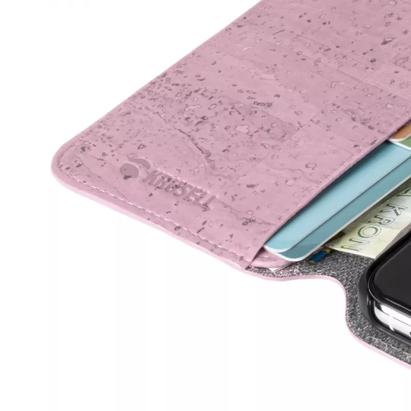 Krusell Birka folio dėklas iPhone 11 Pro 15,5 cm rožinis
