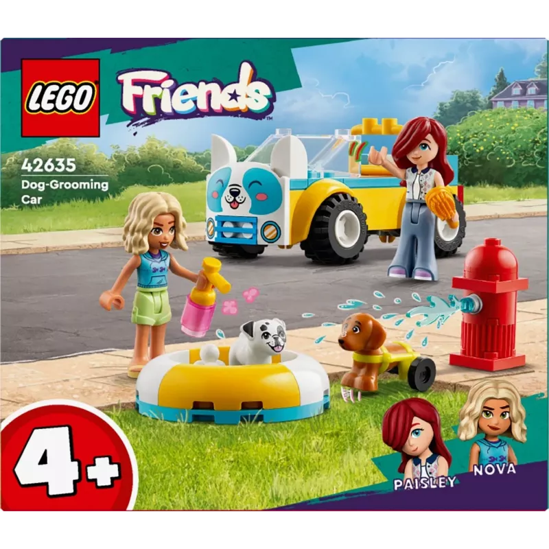 LEGO® Friends Šunų priežiūros automobilis, transporto priemonės žaidimų rinkinys 42635