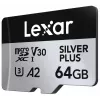 „Lexar“ 64 GB „MicroSD“ kortelė UHS-I 3 klasė „SILVER PLUS“