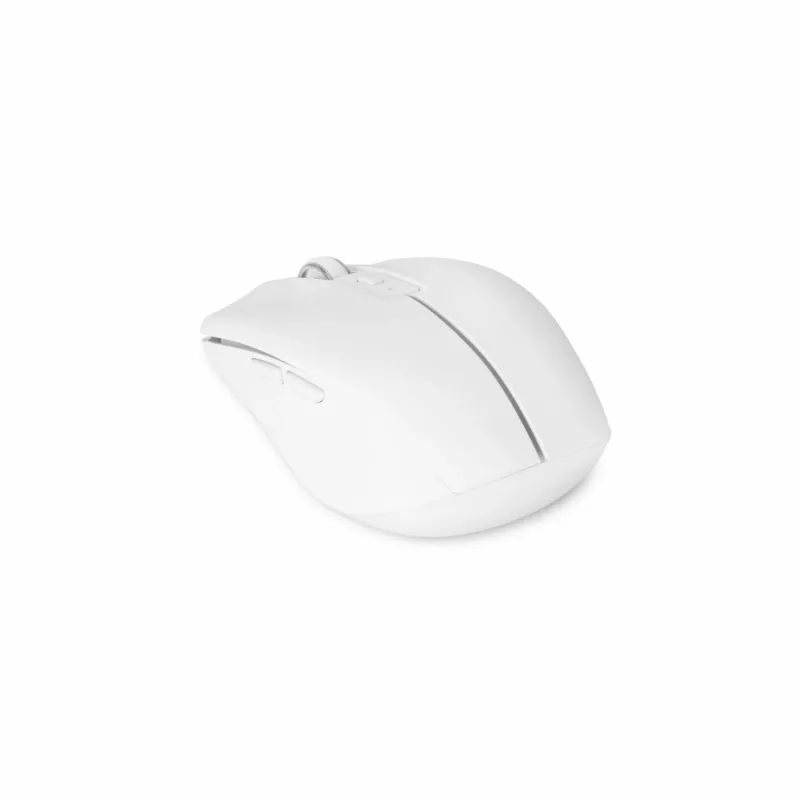 Belaidė pelė Dicota D32044 Bluetooth + 2.4 GHz RF, ambidekstrinė, 800/1200/1600 DPI, balta