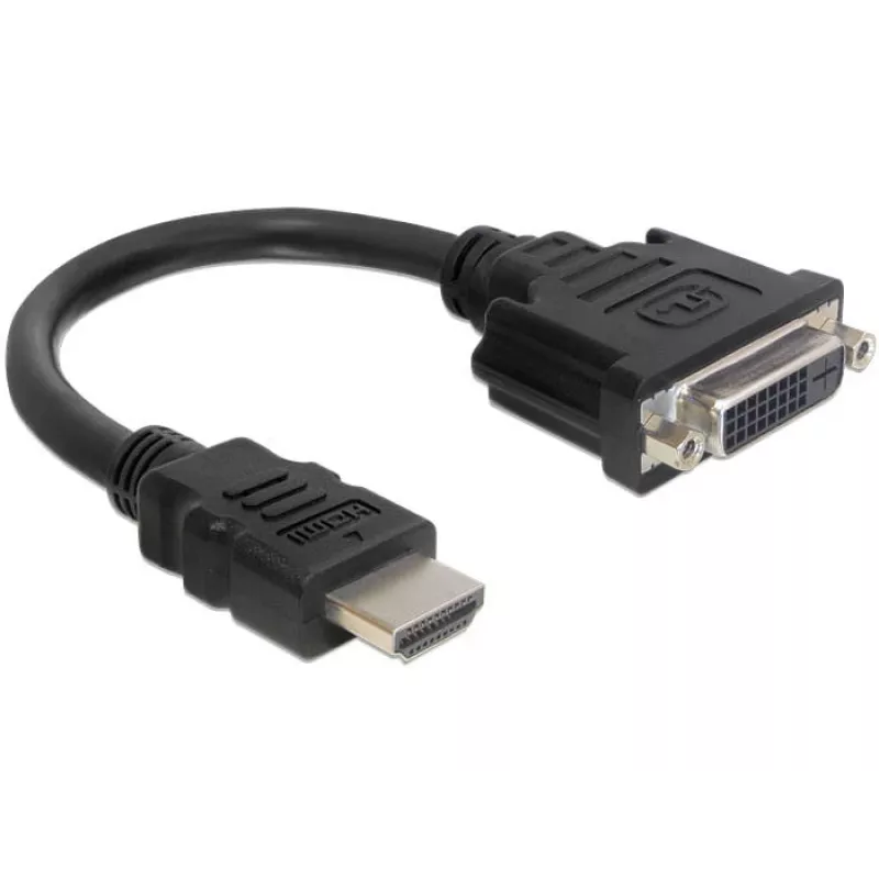 HDMI-DVI kabelis M/F DeLOCK 0,2m