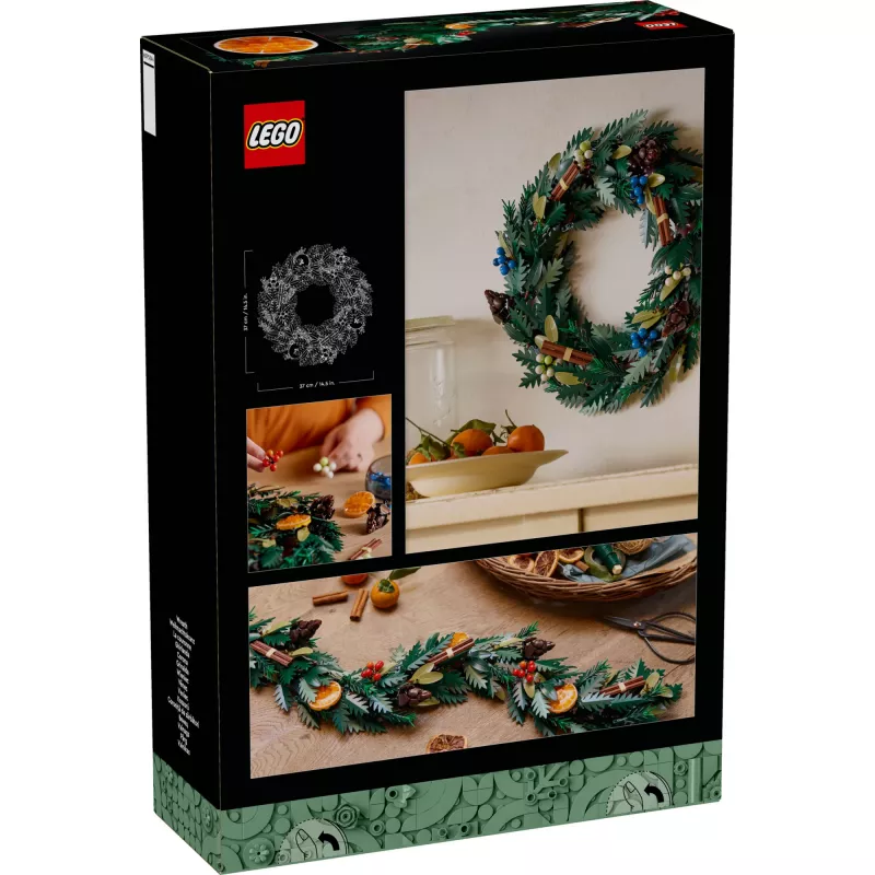 Konstruktorius LEGO 10340 Icons Kalėdinis vainikas
