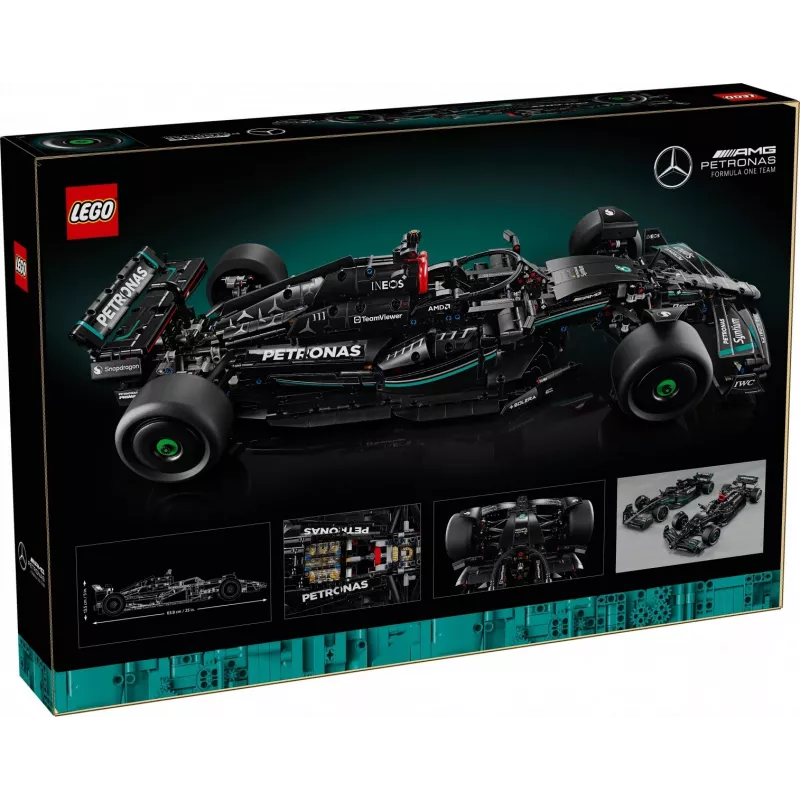 LEGO Technic modelis Mercedes‑AMG F1 W14 E Performance – 1 432 detalės, rekomenduojamas amžius 18+