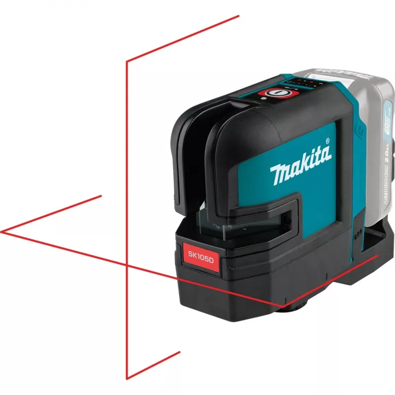 Makita SK105DZ lazeris su kryžminėmis linijomis, 12 V max, be akumuliatoriaus
