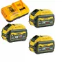 DeWalt DCB118X3 baterijos ir įkroviklio rinkinys – Li-Ion 9 Ah akumuliatorius su įkrovikliu