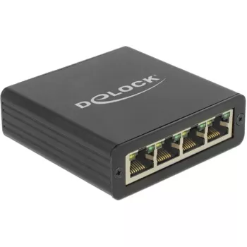 DeLOCK 62966 USB 3.0 sąsajų šakotuvas 4x Gigabit Ethernet, juodas
