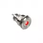 Momentinis jungiklis DimasTech PD211 22 mm Silverline Dot RGB – vandalams atsparus skydelio valdiklis