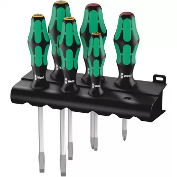 Wera 334 SK/6 atsuktuvų rinkinys 6 dalių, plyšiniai ir Phillips (05007680001)