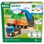 Brio World Krovininio Traukinio Pradžios Rinkinys su Kranu