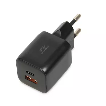 Maitinimo adapteris IBOX ILUC42B 12V 2A, 33W, USB-A + USB-C PD3.0, QuickCharge 3.0, universalus