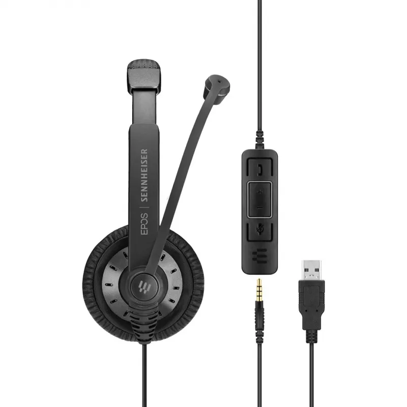 EPOS | SENNHEISER IMPACT SC 75 USB MS ausinės su mikrofonu, laidinės, USB Type-A, juodos