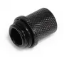 Alphacool 17643 žalvarinė ES suspaudžiamoji jungtis, juoda, 17 mm × 17 mm × 21 mm