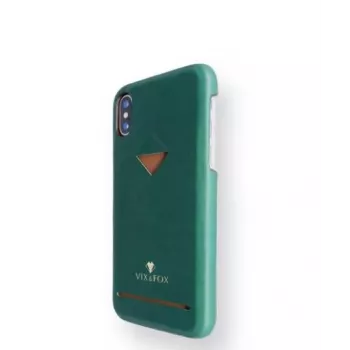VixFox Card Slot Back Shell iPhone XSMAX – miško žalia, galinis apsauginis dėklas su kortelių kišene