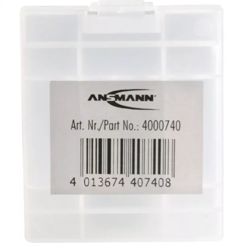 ANSMANN 4000740 baterijų dėžutė BATTERY BOX 4, skirta iki 4 elementų AA arba AAA
