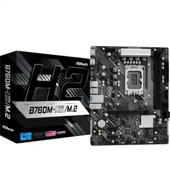 ASRock B760M-H2/M.2 DDR5 LGA1700 Micro-ATX pagrindinė plokštė