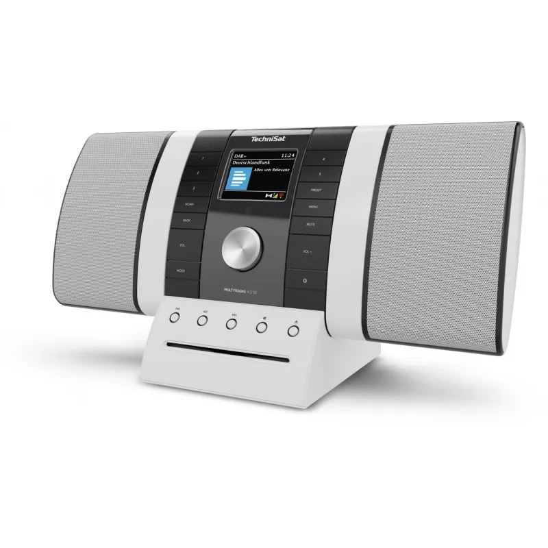 Nešiojamas radijas TECHNISAT Multyradio 4.0 SE juodai baltas su Bluetooth ir USB