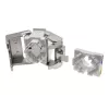 Keystone modulis Alantec MB005-1 plokščias nerūdijančio plieno RJ-45, moteriškas, Cat6a, AWG 22/24