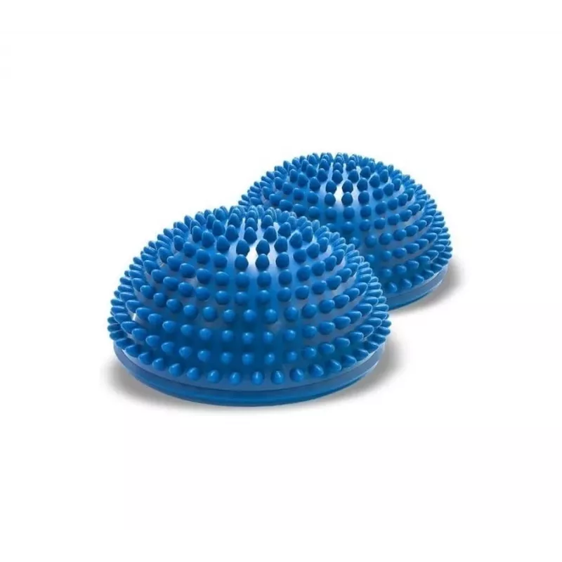 Pusiausvyros ir propriocepcijos sensoriniai pusrutuliai Qmed DRQM3GCH101 — pora, technopolimeras, Ø16 cm, maks. apkrova 100 kg, mėlyni