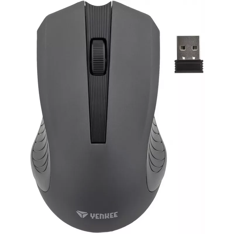 Yenkee YMS 2015GY Monaco 2,4 GHz simetriška belaidė pelė, 3 mygtukai, 10 m