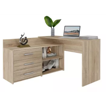Topeshop DANY SONOMA KPL kompiuterio stalas ąžuolo spalva