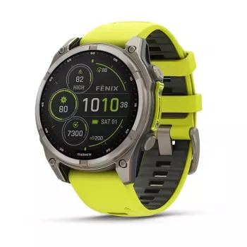 Garmin fenix 8 3,3 cm (1,3 inch) 47 mm skaitmeninis jutiklinis ekranas 260 x 260 pikselių titano korpusas su Wi-Fi ir GPS