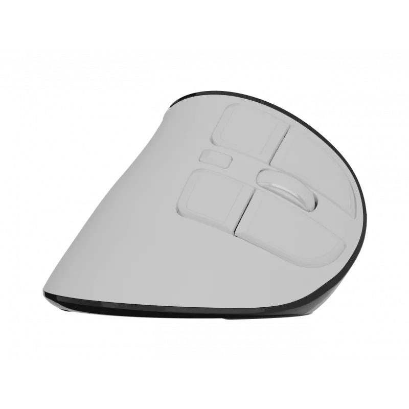 Belaidė vertikali pelė NATEC Euphonie Pro Bluetooth 5.0, 4000 DPI, programuojama, tyli, balta