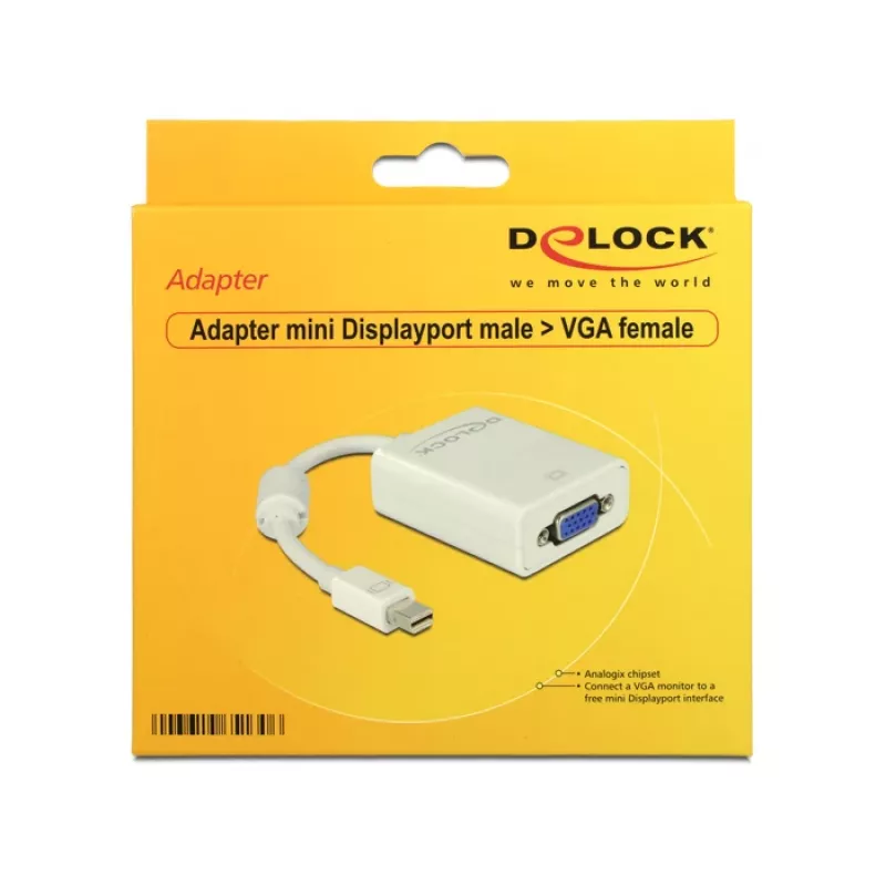 Adapteris mini DisplayPort į VGA DeLOCK 65130