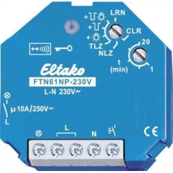 DIN bėgio relės modulis Eltako FTN61NP-230V 30100130 — 230 V AC, 16 A perjungimas