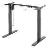 Ergo Office ER-433 reguliuojamo aukščio elektrinis darbo stalo rėmas, pilkas, iki 123 cm, 80 kg – be stalviršio, stovimam ir sėdimam darbui