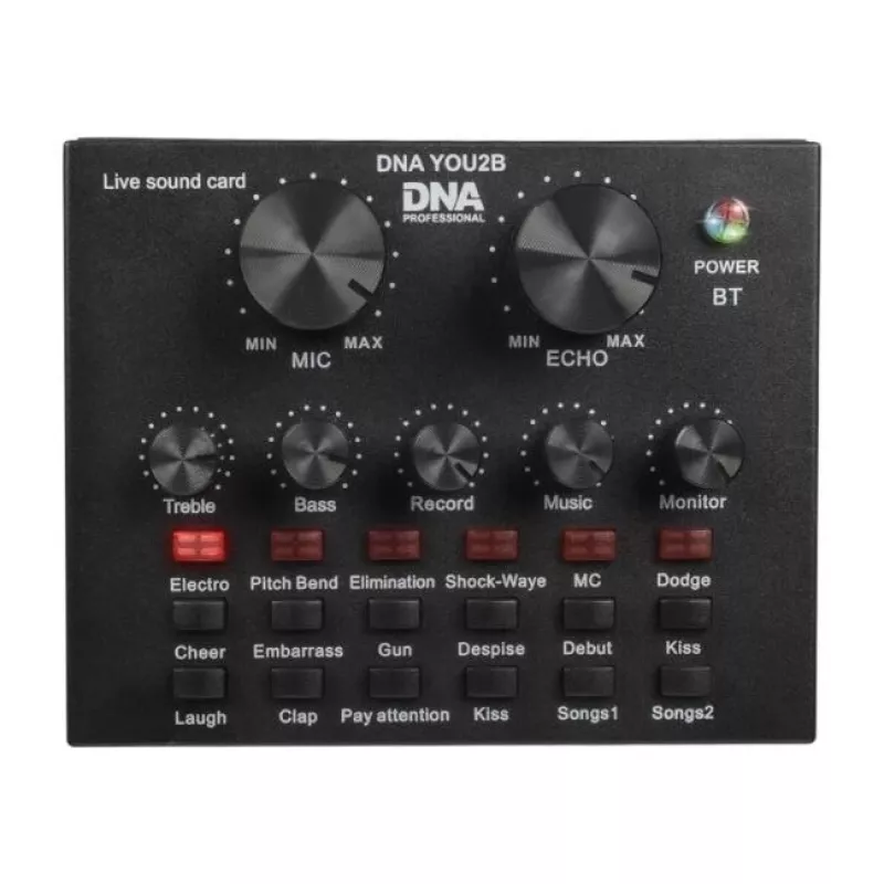 Bitmat DNA YOU2B mikrofono rinkinys – mikrofonas, garso sąsaja, stovas ir kabeliai