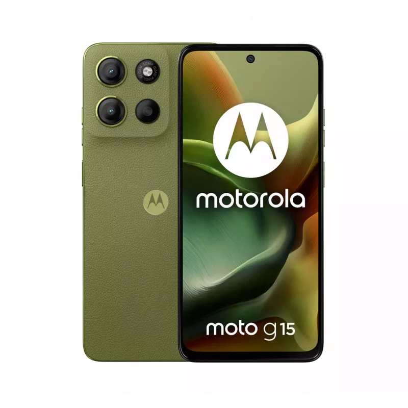 Mobilusis telefonas Motorola moto g15 17,1 cm (6,72 colio) Dual SIM Android 15 4G USB Type-C 8 GB 128 GB 5200 mAh Žalia