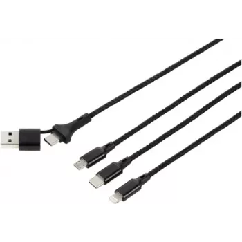 Renkforce US203/1,2M jungiamasis aksesuaras juodas