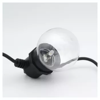 Girlianda RealPower 463614 LED 12 lempučių šilta balta 4,9 m baterijomis (AA)