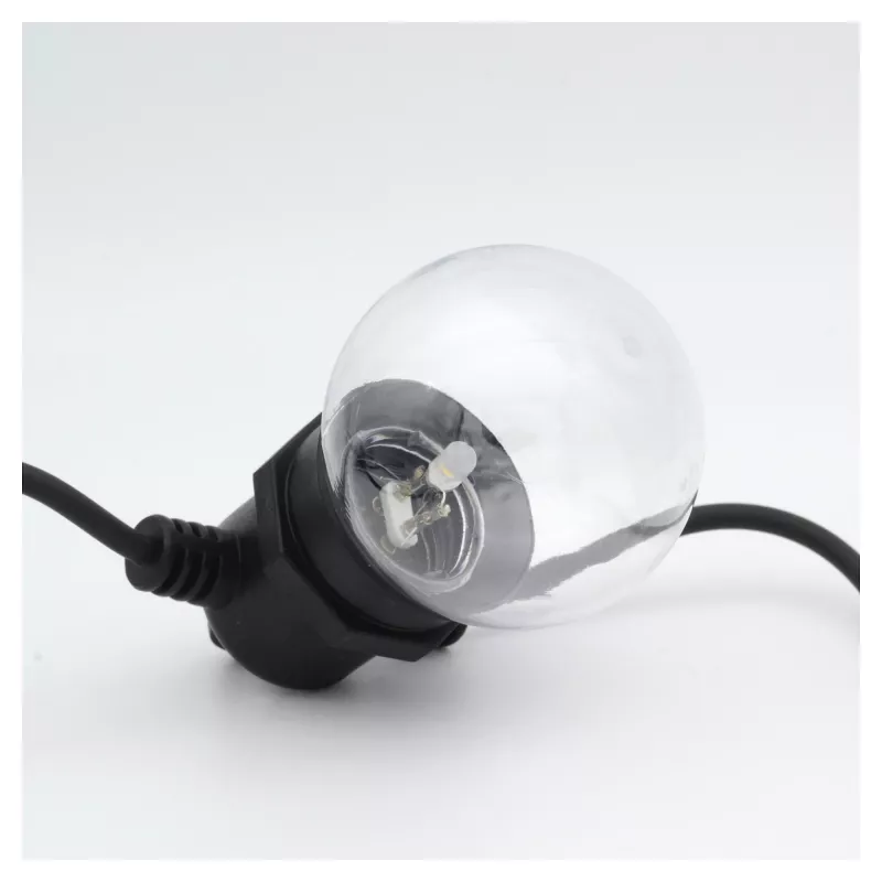 Girlianda RealPower 463614 LED 12 lempučių šilta balta 4,9 m baterijomis (AA)