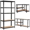 Extralink metalinė sandėliavimo lentyna 180x90x40 juoda