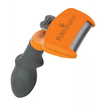 Iššukavimo įrankis FURminator M ilgaplaukiams šunims, nerūdijančio plieno kraštas, dydis M (vidutinės veislės 10–25 kg)