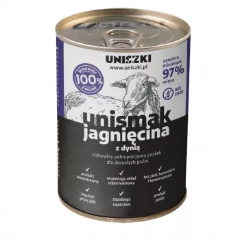Šlapias konservuotas šunų maistas Uniszki Unismak Lamb Recipe 400 g