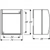 BUSCH JAEGER 2601/6 SKWNH-54 - 1P - Baltas - 250 V - 10 A - 74 mm - 55 mm